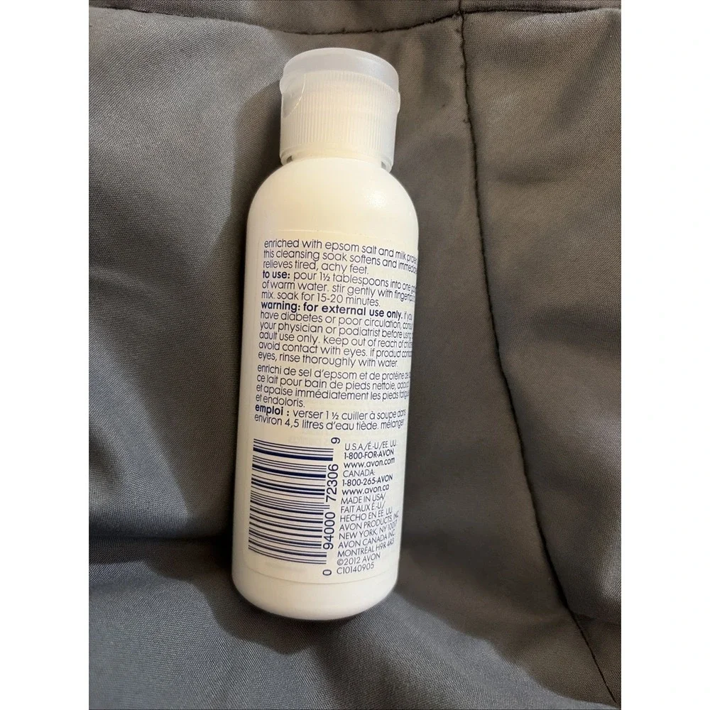 Avon Foot Works Restorative Milky Foot Soak 3.4 oz NEW Sealed